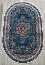 Ковер Abrishim 36316a BLUE ОВАЛ 2 x 2.9 Иран Иран