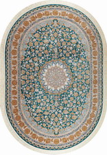 Ковер Mashad 1200 G129 BLUE / GRAY ОВАЛ 2 x 3 Иран Иран